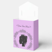 Princess Silhouette Personalisiert Pink Gefälligke Geschenkschachtel (Geöffnet)