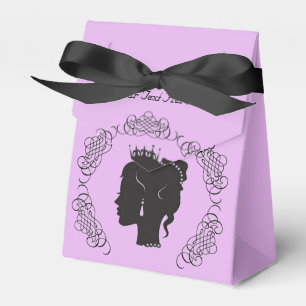 Princess Silhouette Personalisiert Pink Gefälligke Geschenkschachtel