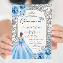 Princess Silver und Blue Rose Mis Quince