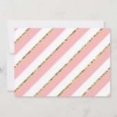 Princess Sip and See Baby Shower Einladung (Rückseite)