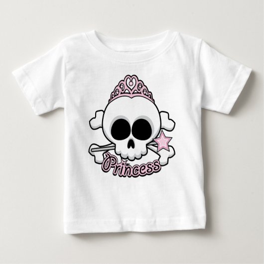 Princess Skull Baby T-shirt (Vorderseite)