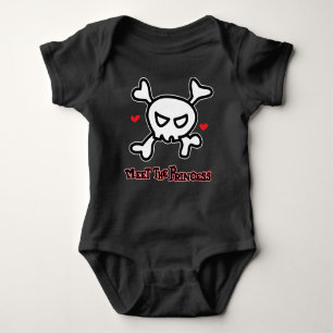 Princess Skull&Cross Bones Baby Strampler