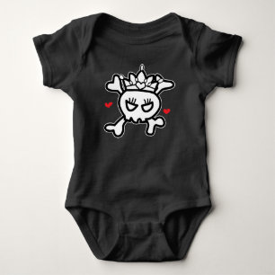 Princess Skull&Cross Bones Baby Strampler