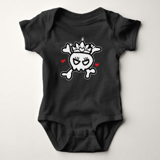 Princess Skull&Cross Bones Baby Strampler