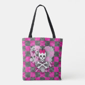 Princess Skull Heart Tote Bag Tasche (Rückseite)
