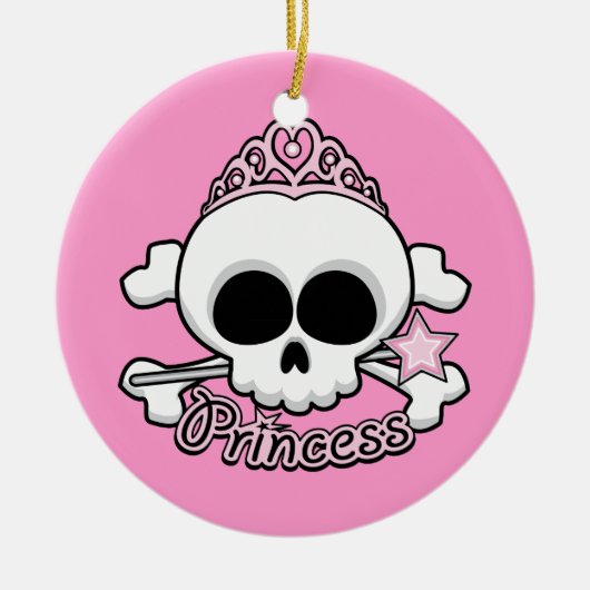 Princess Skull Keramikornament (Vorne)