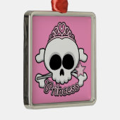 Princess Skull Ornament Aus Metall (Rechts)