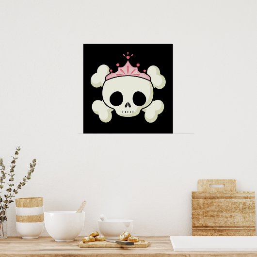 Princess Skull Poster (Küche)
