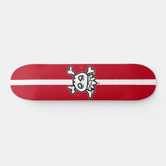 Princess Skull Skateboard (Horizontal)