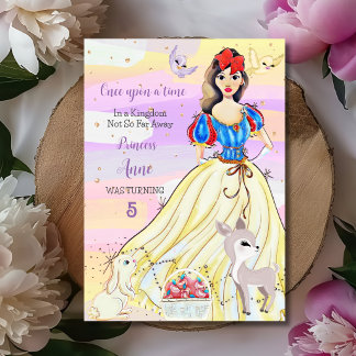 Princess Snowy Birthday Einladung