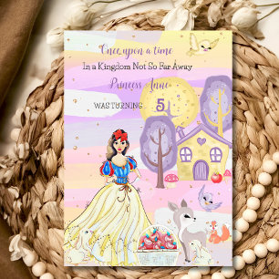 Princess Snowy Birthday Einladung
