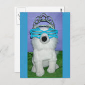 Princess Spaß/Tiara Postkarte (Vorne/Hinten)