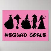 Princess Squad Goals Poster (Vorne)