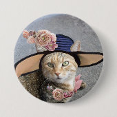 PRINCESS-STATUS/ELEGANTE KATZE,GROSSE DIVA-HAT UND BUTTON (Vorderseite)