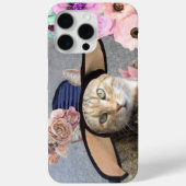 PRINCESS-STATUS/ELEGANTE KATZE,GROSSE DIVA-HAT UND Case-Mate iPhone HÜLLE (Rückseite)