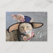 PRINCESS-STATUS/ELEGANTE KATZE,GROSSE DIVA-HAT UND VISITENKARTE (Rückseite)