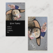 PRINCESS-STATUS/ELEGANTE KATZE,GROSSE DIVA-HAT UND VISITENKARTE (Vorne/Hinten)