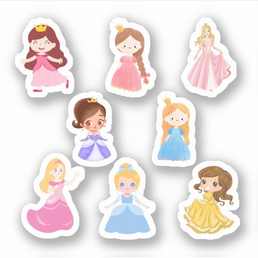Princess Stickers Aufkleber (Vorderseite)