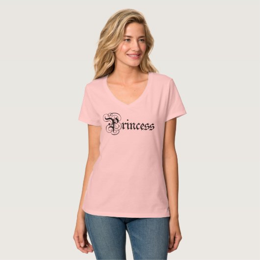 Princess Story Book Script T-Shirt (Vorderseite Vollansicht)