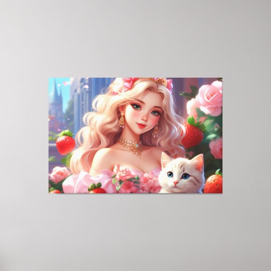 Princess Stretched Canvas Print Leinwanddruck (Vorderseite)