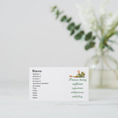 Princess sucht Frog Business Cards Visitenkarte (Stehend Vorderseite)