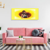 Princess Sunflower Leinwanddruck (Insitu (Wohnzimmer))