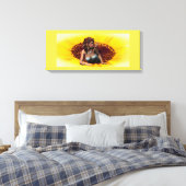 Princess Sunflower Leinwanddruck (Insitu (Schlafzimmer))