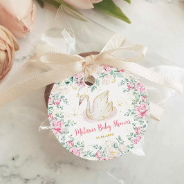 Princess Swan Baby Shower Geschenkanhänger