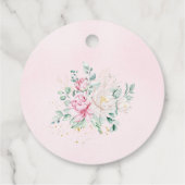 Princess Swan Baby Shower Geschenkanhänger (Rückseite)