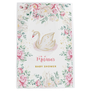 Princess Swan Baby Shower Mittlere Geschenktüte