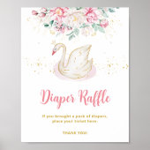 Princess Swan Diaper Raffle Poster (Vorne)