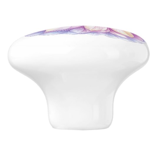 Princess Swan Girl's Keramik Knob Keramikknauf (Seitenansicht)