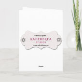 Princess Swan Greeting Card Karte (Rückseite)