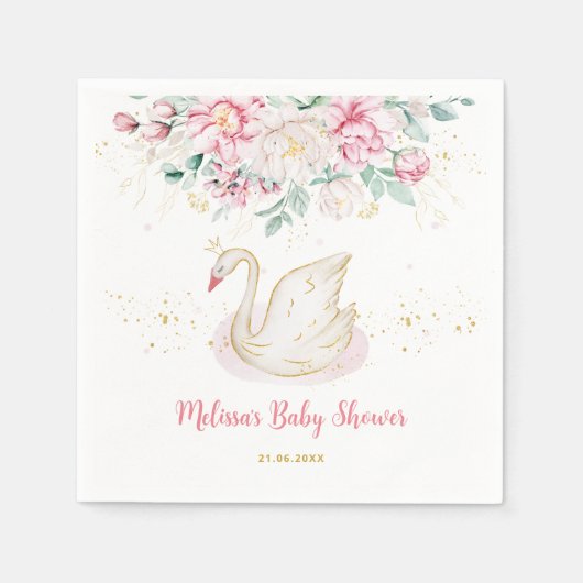 Princess Swan Serviette (Vorderseite)