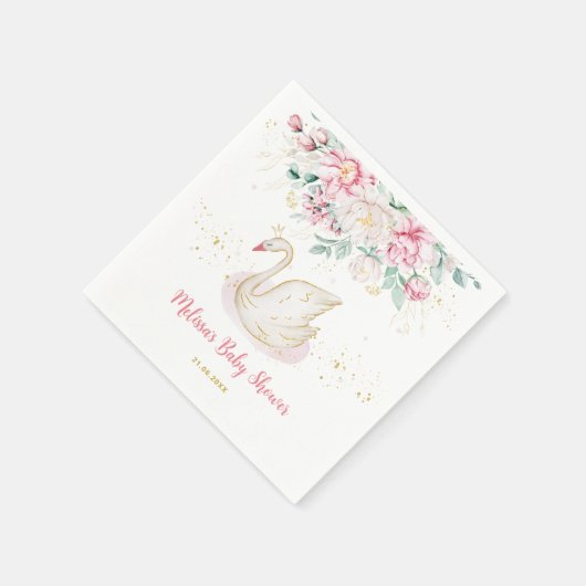 Princess Swan Serviette (Ecke)