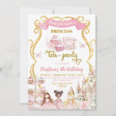 Princess Tea Party Einladung (Vorderseite)