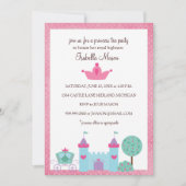 Princess Tea Party Einladungen (Vorderseite)