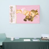 Princess Teddy Bear Baby Dusche Banner (Messeveranstaltung)