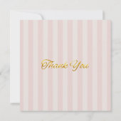 Princess Teddy Bear Thank you Dankeskarte (Rückseite)