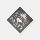 PRINCESS TEE PARTY Chalkboard Party Serviette (Ecke)