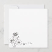 Princess + The Frog - B&W - Paare Danke Karte (Rückseite)