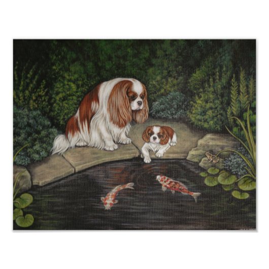 Princess & the frog: Cavalier King Charles Spaniel Fotodruck (Vorne)