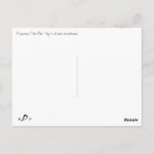 Princess & the Pea Postkarte (Rückseite)