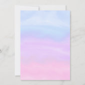 Princess Theme Baby Duschkarte Einladung (Rückseite)