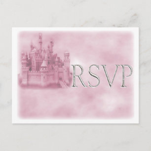 Princess Theme Wedding RSVP Postkarten