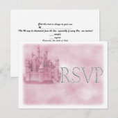 Princess Theme Wedding RSVP Postkarten (Vorne/Hinten)