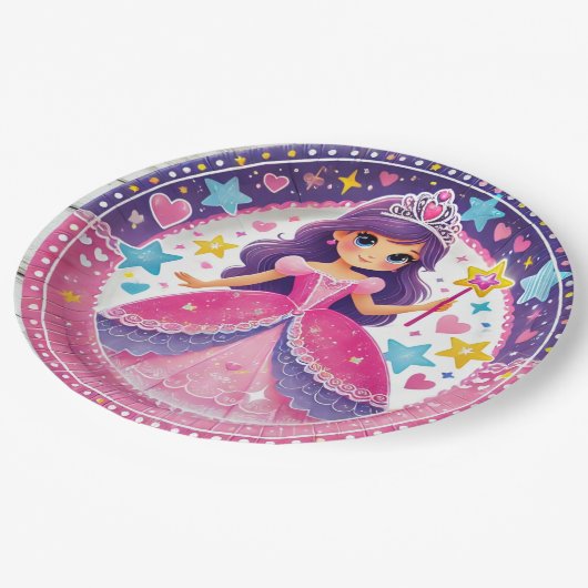 Princess Themed Birthday Paper Teller (Schrägansicht)