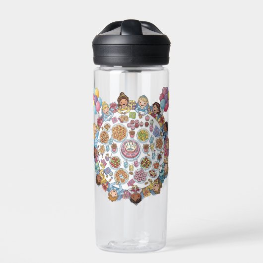 Princess Themed Costume Party Trinkflasche (Vorderseite)