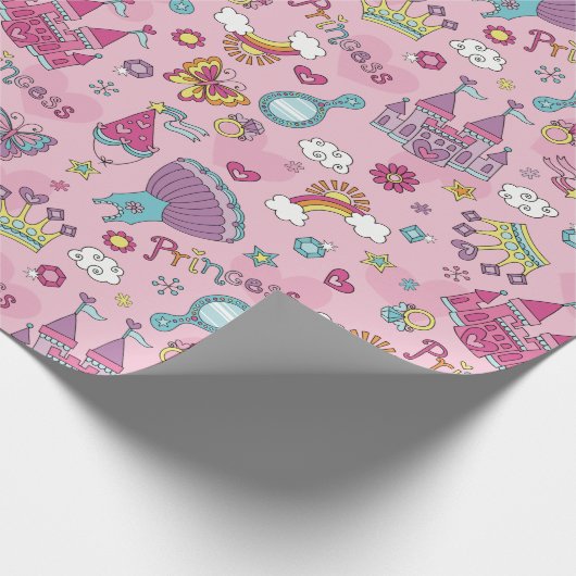 Princess Themed Geschenkpapier (Ecke)
