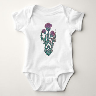 Princess Thistle Celtic Knot Baby Strampler